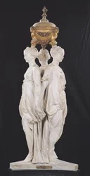 De tre gracerna, gravmonument med Henrik II:s hjärta (1519-59), 1559