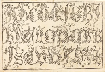 Ornamental alfabet