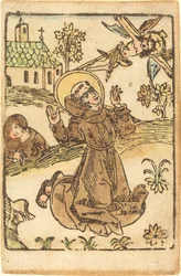 Saint Francis tar emot Stigmata