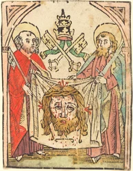 De heliga Peter och Paulus med Sudarium