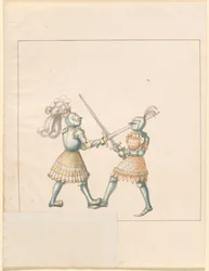 Freydal, The Book of Jousts and Tournament of Emperor Maximilian I: Combats on Foot (Jousts) (Volym III): Plate 158