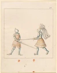 Freydal, The Book of Jousts and Tournament of Emperor Maximilian I: Combats on Foot (Jousts) (Volume III): Plate 163