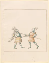 Freydal, The Book of Jousts and Tournament of Emperor Maximilian I: Combats on Foot (Jousts) (Volym III): Plate 148