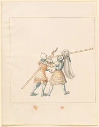 Freydal, The Book of Jousts and Tournament of Emperor Maximilian I: Combats on Foot (Jousts) (Volume III): Plate 150