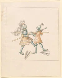 Freydal, The Book of Jousts and Tournament of Emperor Maximilian I: Combats on Foot (Jousts) (Volym III): Plate 151