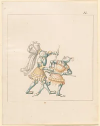 Freydal, The Book of Jousts and Tournament of Emperor Maximilian I: Combats on Foot (Jousts) (Volume III): Plate 164