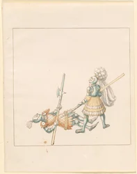 Freydal, The Book of Jousts and Tournament of Emperor Maximilian I: Combats on Foot (Jousts) (Volym III): Plate 145