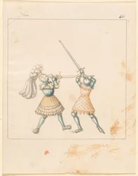 Freydal, The Book of Jousts and Tournament of Emperor Maximilian I: Combats on Foot (Jousts) (Volume III): Plate 157