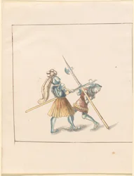 Freydal, The Book of Jousts and Tournament of Emperor Maximilian I: Combats on Foot (Jousts) (Volume III): Plate 142