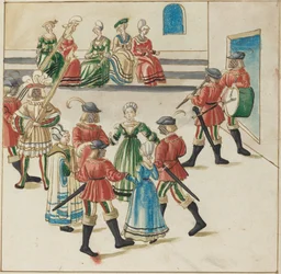 Tre par i en cirkeldans