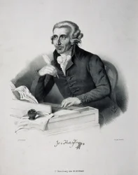 Porträtt av kompositören Joseph Haydn 1732-1809