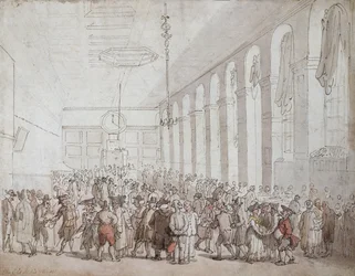 En runddans på stadens stora torg, från Old Nürnbergs Customs and Practices in Games and Songs, återutgiven 1831