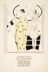 Annons för "F.V. Grunfeld", ur Styl, utg.1922 (pochoirtryck)
