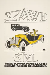 Annons för Szawe (Szabo & Wechselmann), från Styl, pub.1922 (pochoirtryck)