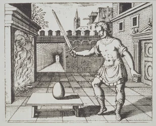 Alchemical Allegory: The Philosophers Egg, från Srutinium Chymicum av Michael Majer (1687) illustrerad i en magisk historia publicerad i slutet av 1800-talet