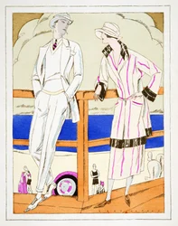 Ammeer, Outfits av Gerard Bresser, från Styl, pub.1922 (pochoirtryck)