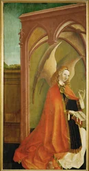 Bebådelsen, ca 1460 (målning på trä)