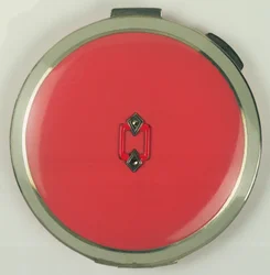 Art Deco Powder Compact, tillverkad av Rowenta, 1950-tal (korall)