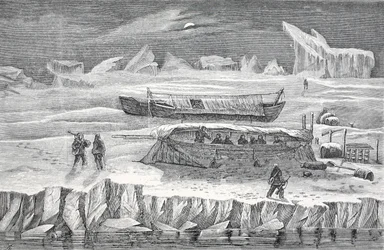 Bivack i båtar, pub. London 1874