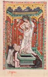 Kristus med Arma Christi (wc på vellum)