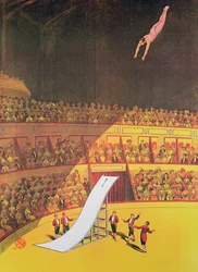 Cirkus hög dykare