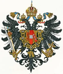 Österrikiska kejsardömets vapen (Kaisertum Österreich) från 1816 till 1867, cirka 1898