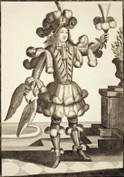 Kostym för en fjäderhandlare, pub. av Gerard Valck (16512-1726) c.1690