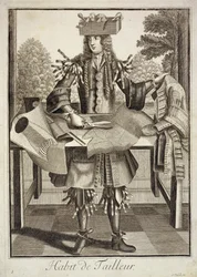 Kostym för en skräddare, pub. av Gerard Valck (16512-1726) c.1690
