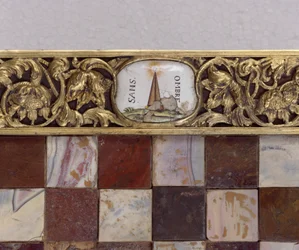 Detalj av ett schackbräde