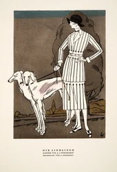 Die Lieblinge", annons för Fashion av A C Steinhardt, ur Styl, utg.1922 (pochoirtryck)