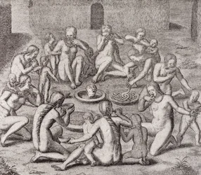 At spise kødet af en fange ifølge den gamle historiker, fra Gottfrieds 
