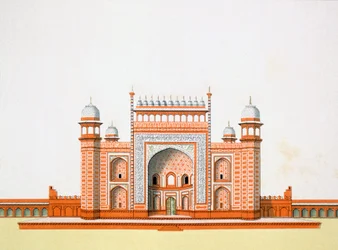 Ingång till Taj Mahal