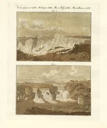 Falls (färgad gravyr)