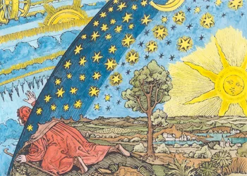 Fantastisk skildring av solsystemet (senare färgläggning)