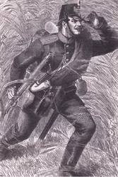 Forward, Cassells historia om kriget mellan Frankrike och Tyskland publicerad av Cassell and Company Limited, ca 1890 (litho)