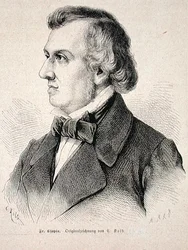 Frederic Chopin (1810-49) 1870 (gravyr)