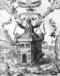 Frontispice av The College of Fame av Theophilus Schweighardt, 1618