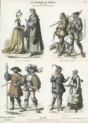 Tyska dräkter, tidigt 1500-tal