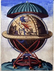 Den stora mässingsgruppen i "den etablerade astronomins maskineri" av Tycho Brahe (1546 - 1601), Wandsbeck