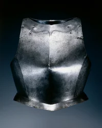 Gotisk bröstsköld, ca 1540