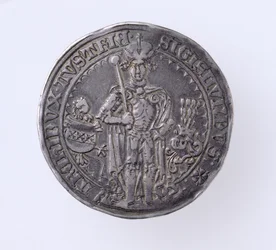 Guildiner (talare) av Sigismund (1439-96) Greve av Tirol, Hall Mint, 1486 (framsidan) (silver) (för baksidan se 168059)