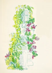 Illustration från Styl, pub.1922 (pochoirtryck)