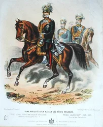Kaiser Wilhelm I (1797-1888) till häst