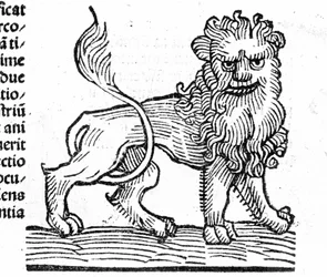 Le Lion - i avhandlingen av Johannes Angelo om årens stora förbindelser och deras revolutioner. Augsburg, Erhard Ratdolt