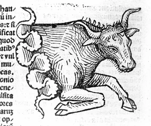 Le Taurus - i avhandlingen av John Angelo om årens stora förbindelser och deras revolutioner. Augsburg, Erhard Ratdolt