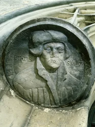 Martin Luther 57 år med Luthers Rose, C16th (relief)