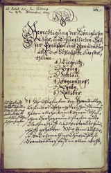 Memorandum utarbetat av kanslern vid universitetet i Halle, som samtycker till annekteringen av Schlesien, 19 november 1740