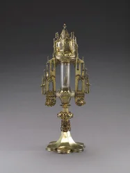Monstrans med en relik av Saint Sebastian, 1484