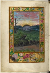 Ms Harley 3469, f.30v The Dark Sun, the Fifth Treatise, från 