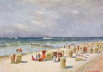 På stranden på Norderney